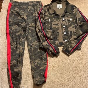 L&M Premium Jeans Camouflage Jacket and Pants